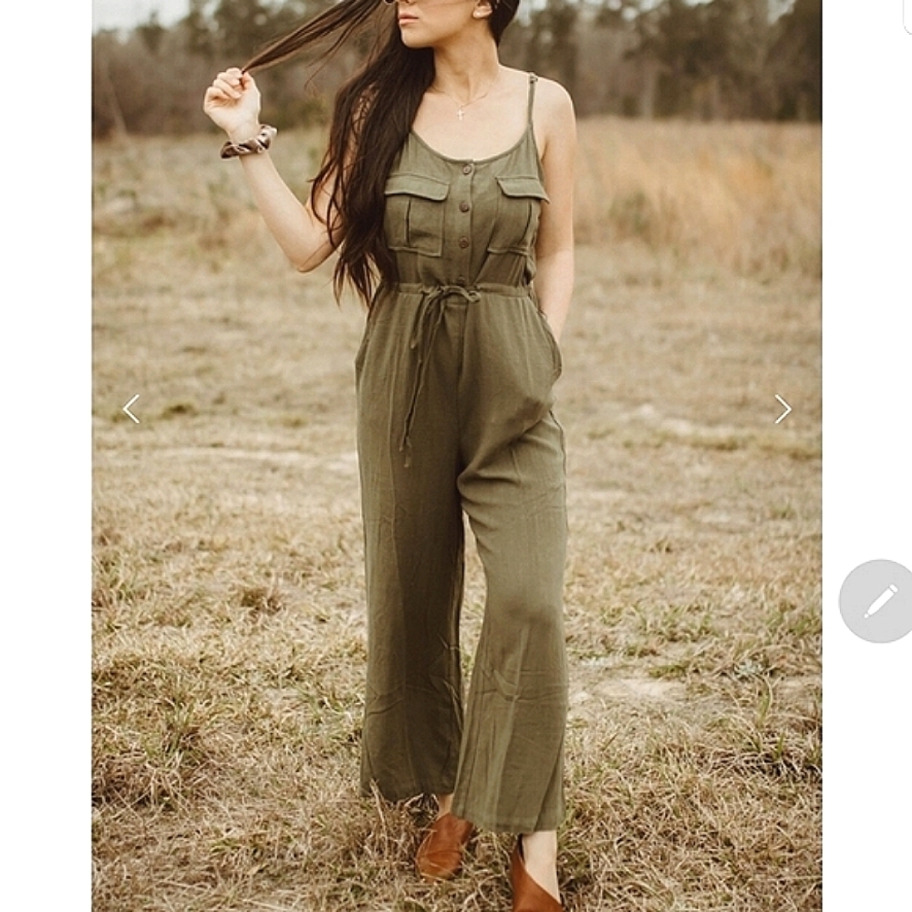 Crop bodysuit military green